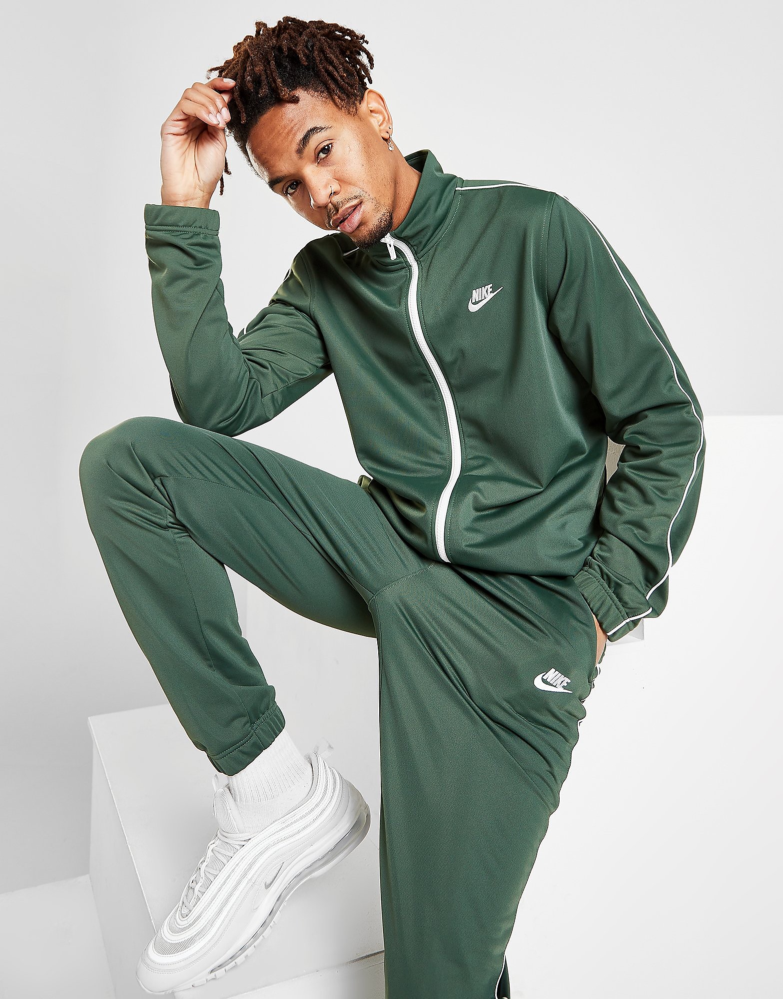 

Nike Poly Tracksuit - Green - Mens, Green