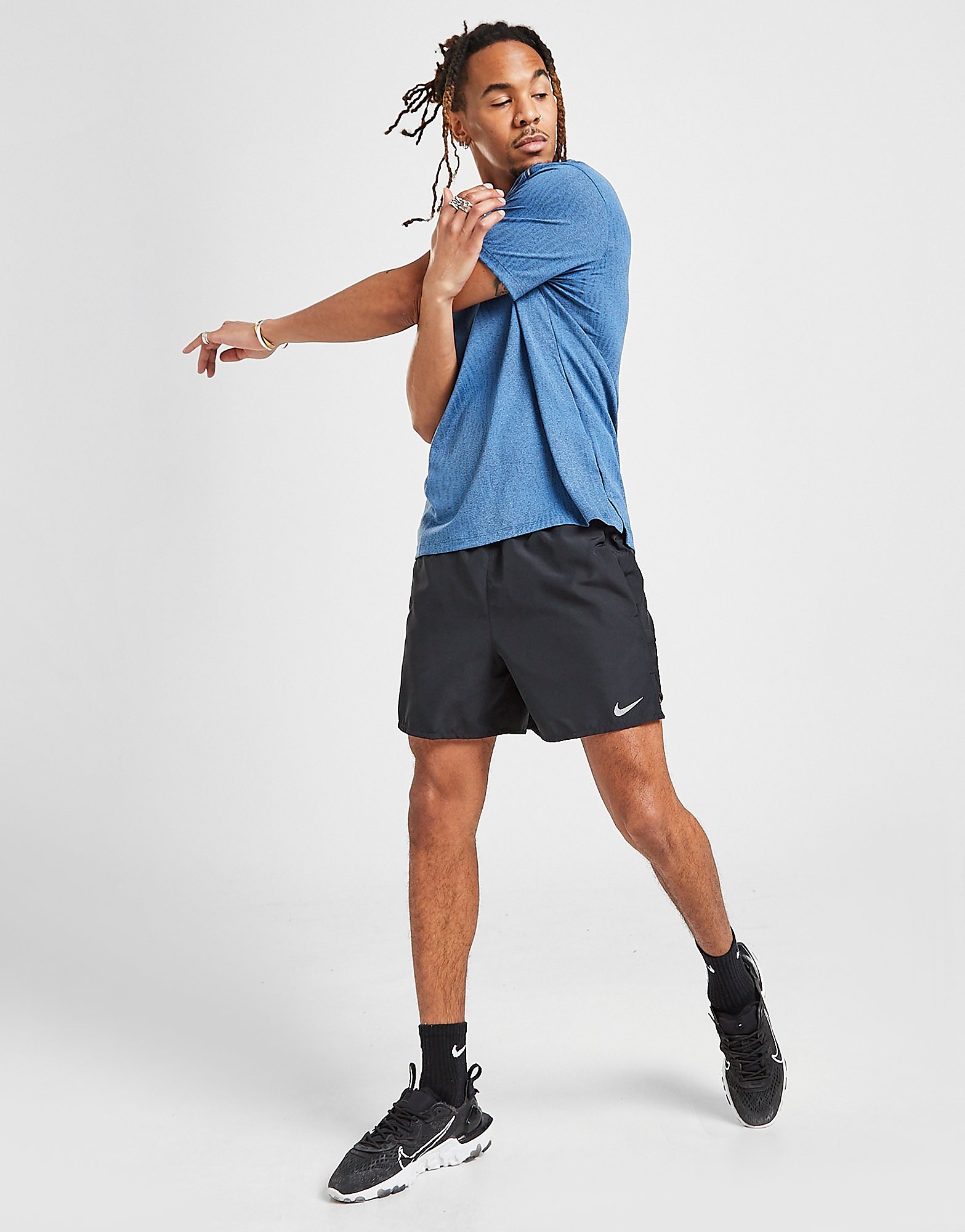 

Nike Challenger 5" Shorts - Black - Mens, Black
