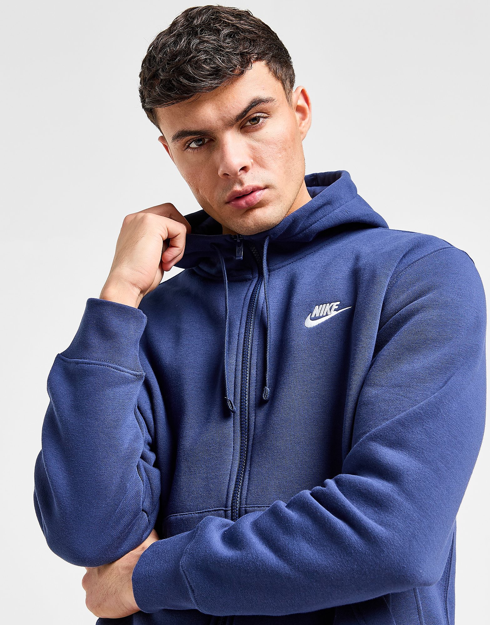 

Nike Sportswear Club Full-Zip Hoodie - Blue - Mens, Blue