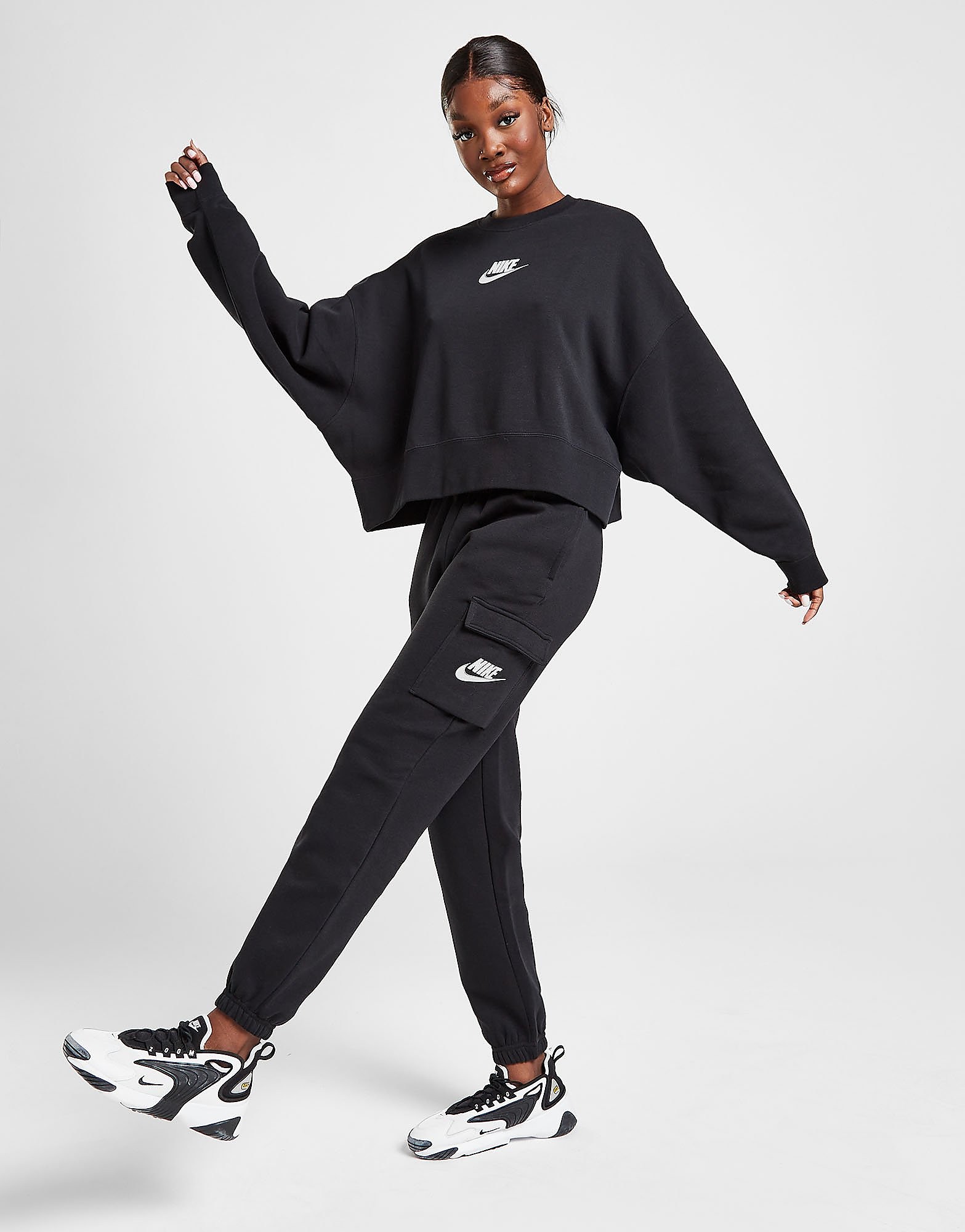 

Nike Double Futura Cargo Joggers - Only at JD - Black - Womens, Black