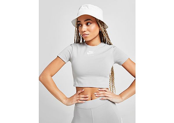 Nike Haut court à manches courtes Nike Air pour Femme - Light Smoke Grey/White, Light Smoke Grey/Whi