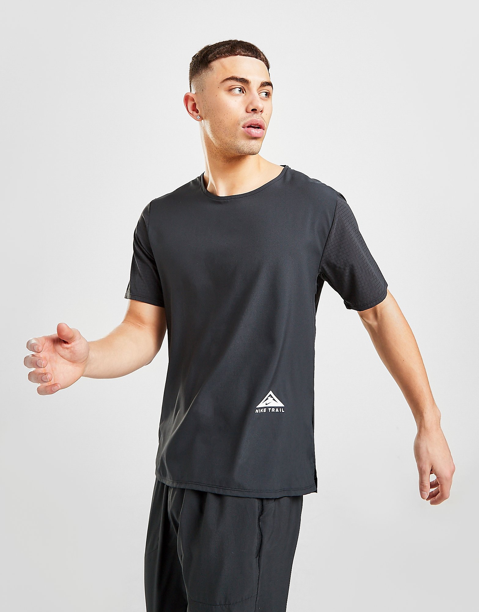 Nike Trail 365 T-Shirt - Black - Mens, Black