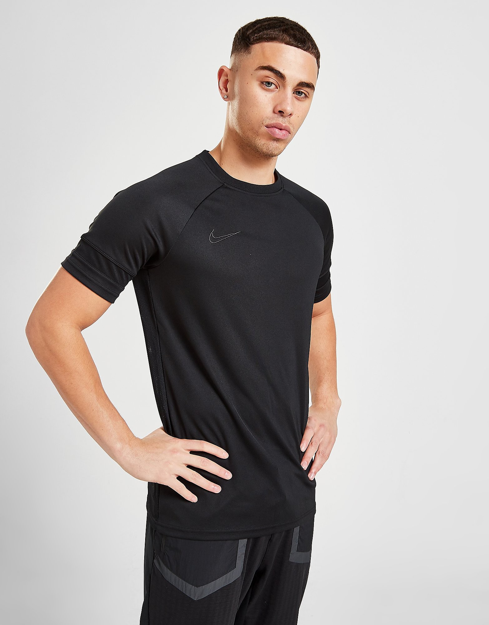 

Nike Academy Essential T-Shirt - Black/Black/Black/Black, Black/Black/Black/Black