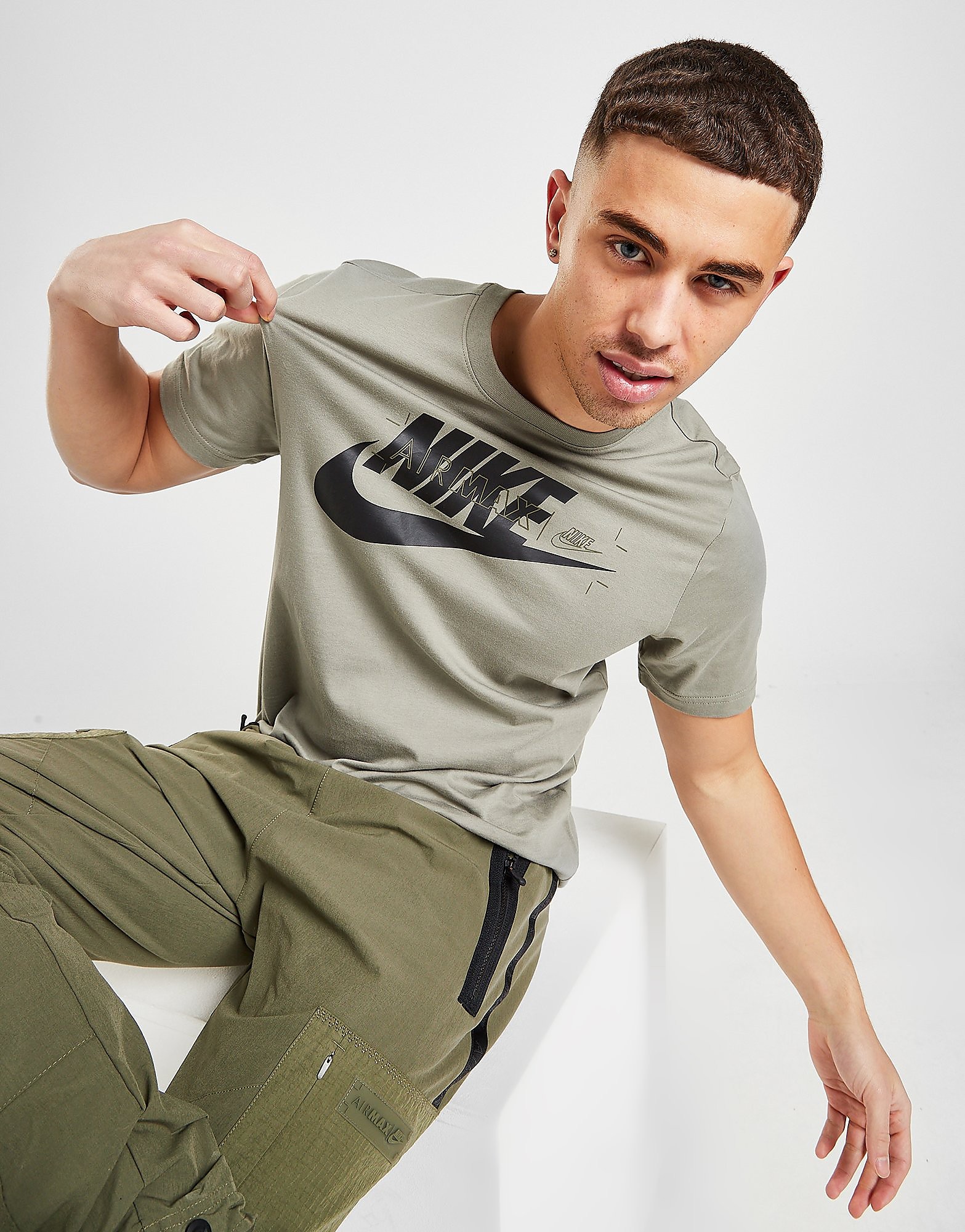 

Nike Air Max Short Sleeve T-Shirt - Only at JD - GREEN - Mens, GREEN