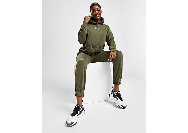 Nike Pantalon en molleton Nike Sportswear Swoosh pour Femme - Cargo Khaki/White, Cargo Khaki/White