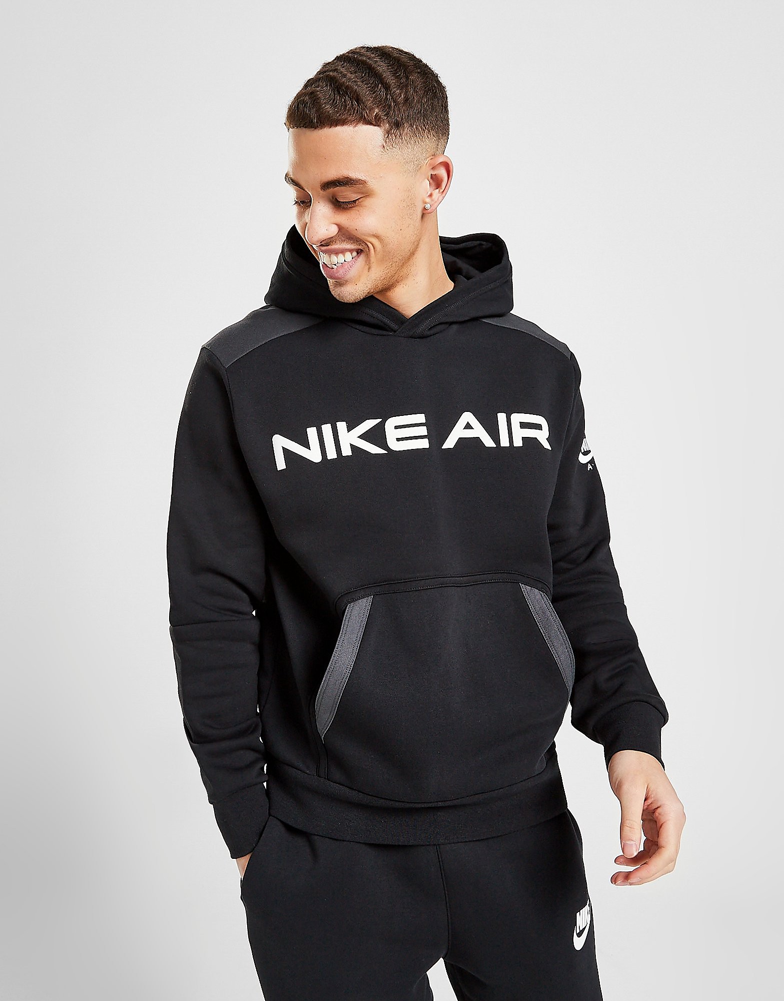 

Nike Air Overhead Hoodie - Black/Dark Smoke Grey/White - Mens, Black/Dark Smoke Grey/White