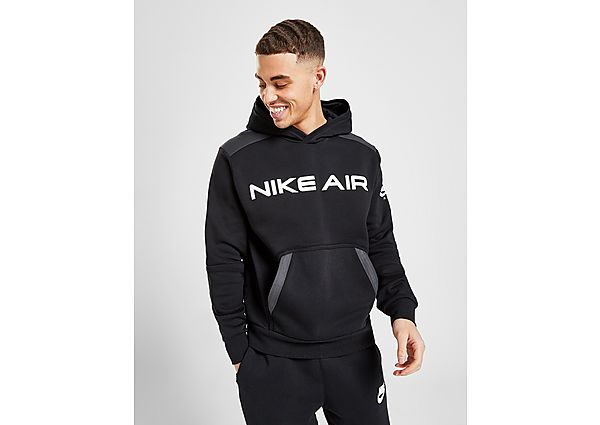 Nike Sweat à capuche Nike Air Pullover Fleece pour Homme - Black/Dark Smoke Grey/White, Black/Dark S