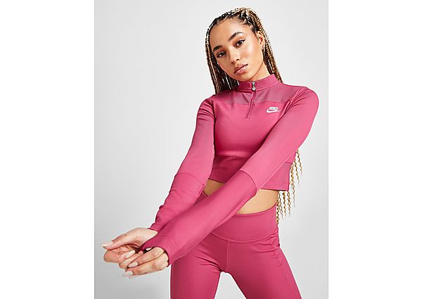 Nike Top Air Ribbed Longues manches Femme - Sweet Beet, Sweet Beet