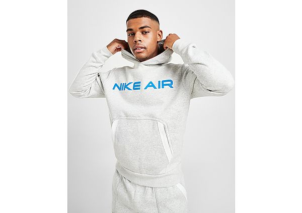 Nike Sweat à capuche Nike Air Pullover Fleece pour Homme - Grey Heather/Summit White/Infrared 23, Gr