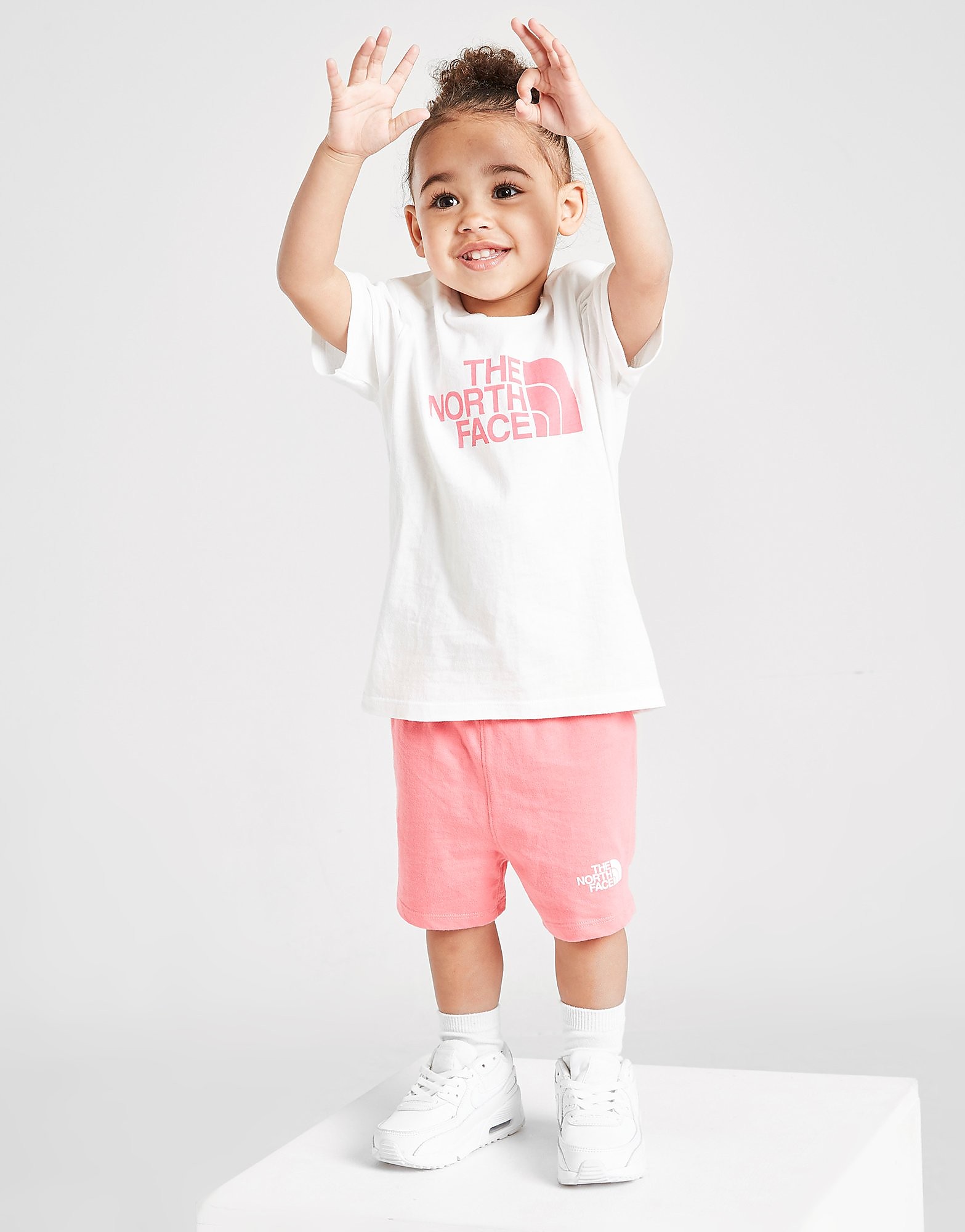 

The North Face Girls' T-Shirts/Shorts Set Infant - Pink/White - Kids, Pink/White