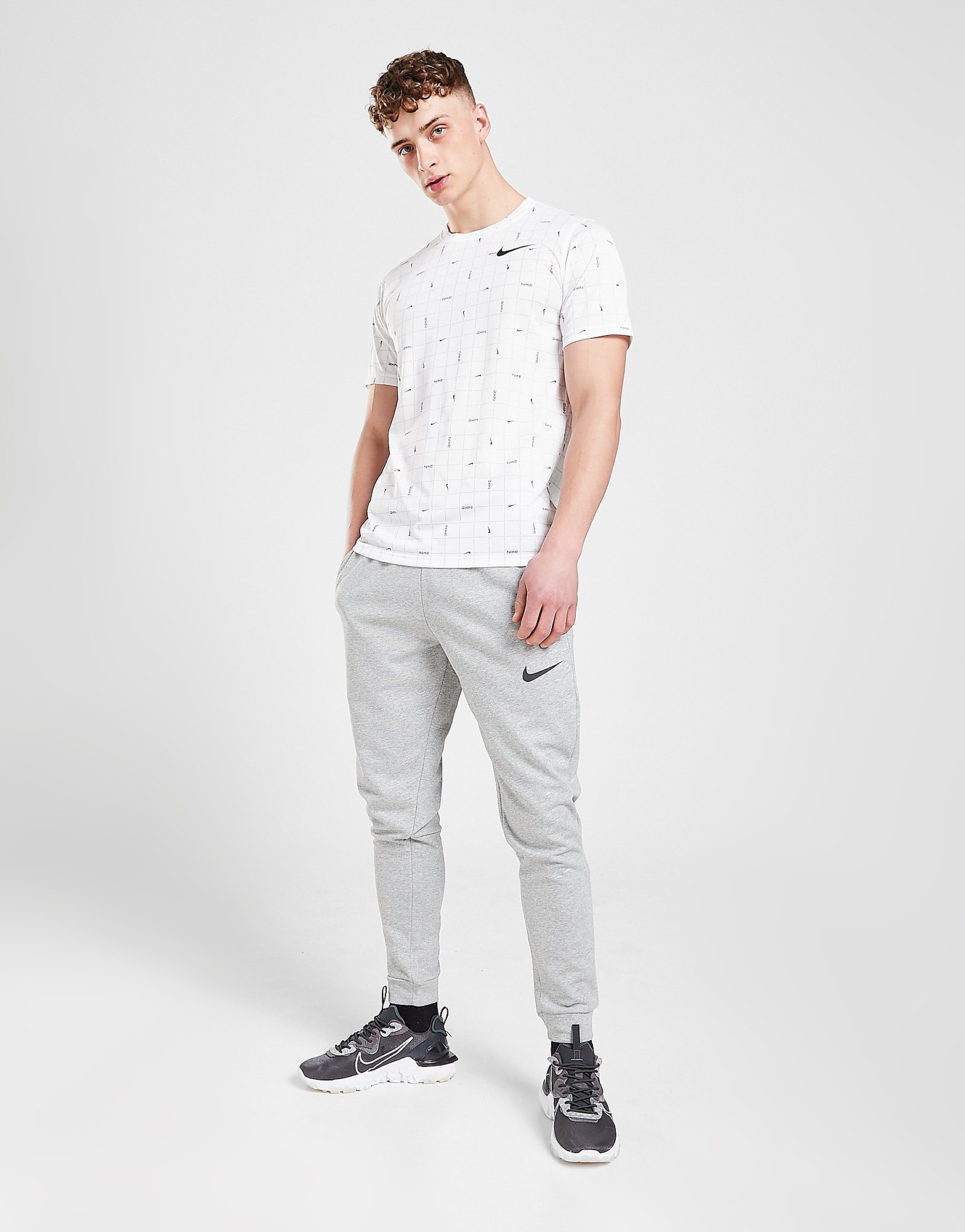 

Nike Dri-FIT Tapered Joggers - Dark Grey/Black - Mens, Dark Grey/Black