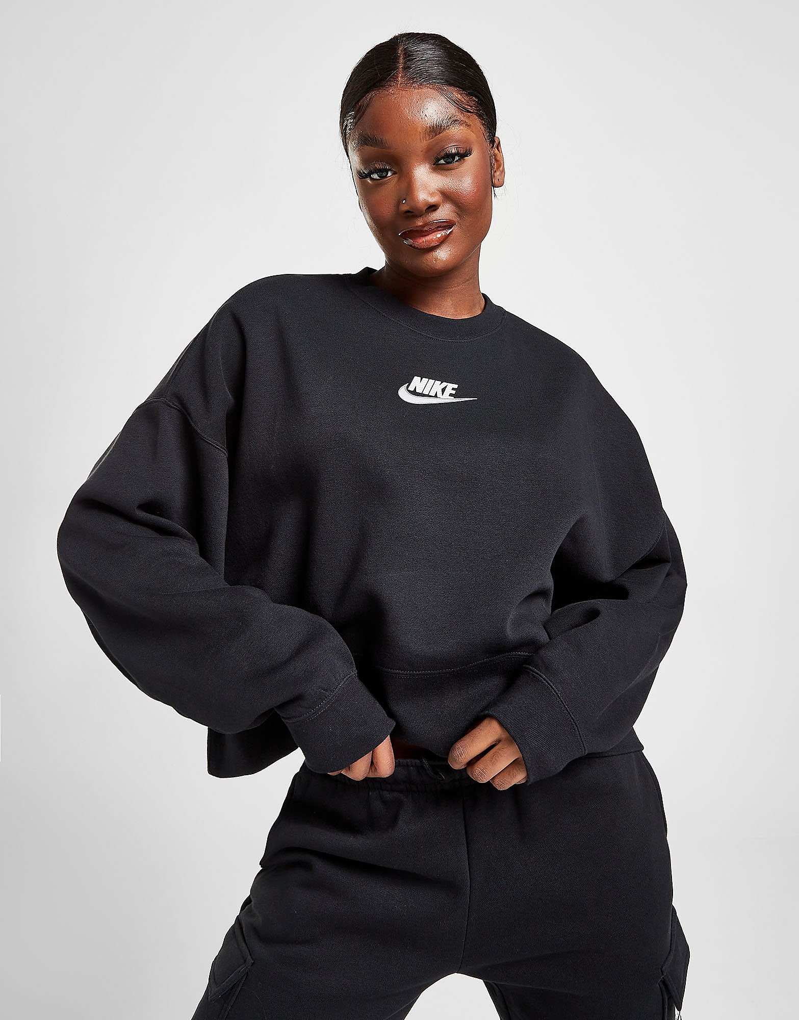 

Nike Futura Crew Sweatshirt - Black - Womens, Black
