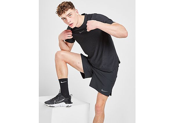 Nike Haut à manches courtes Nike Pro pour Homme - Black/Heather/Iron Grey, Black/Heather/Iron Grey