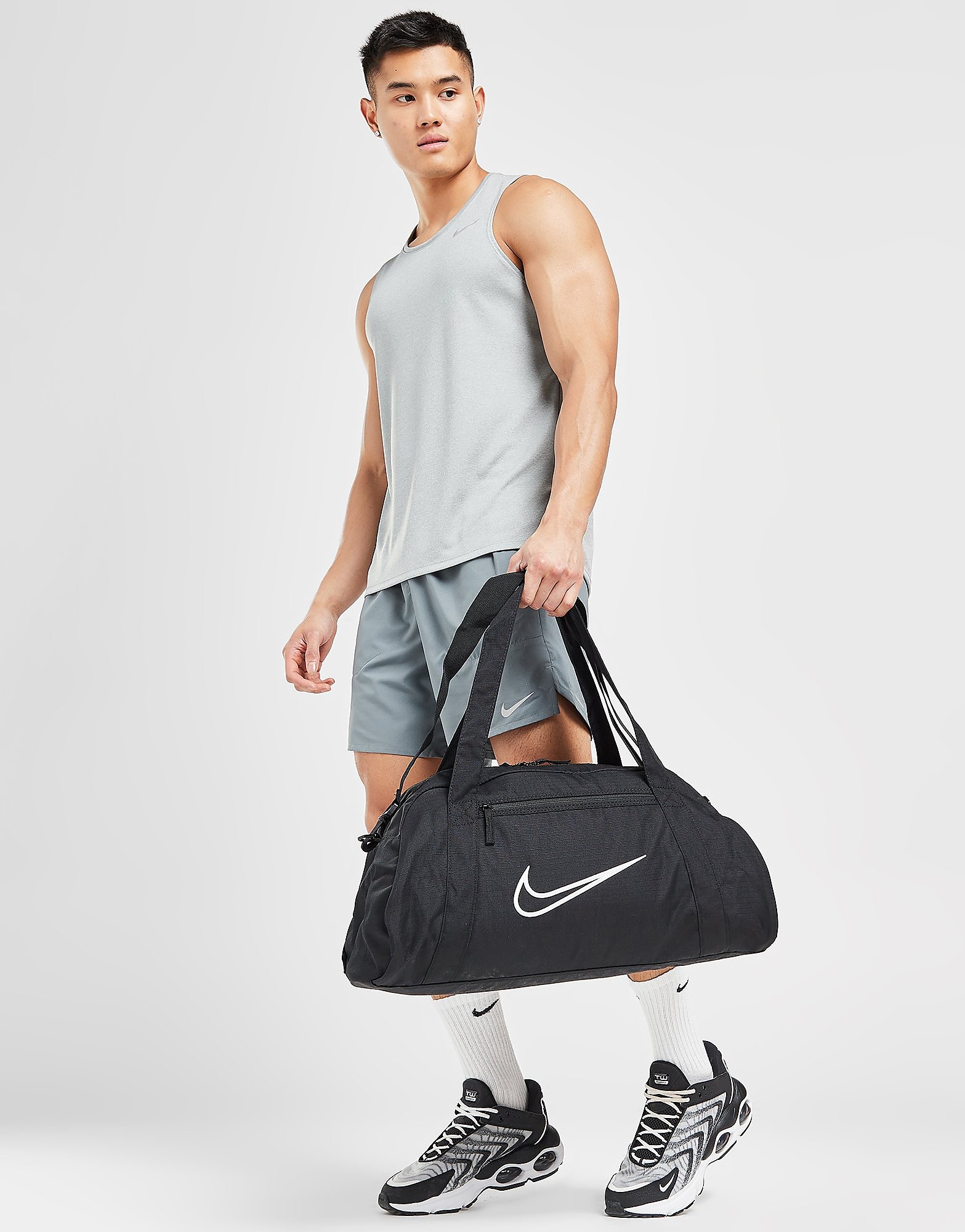 

Nike Gym Club Training Duffel Bag - Black/Black/White - Womens, Black/Black/White