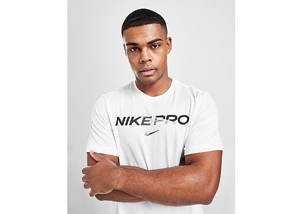 Nike Tee-shirt Nike Pro pour Homme - White, White