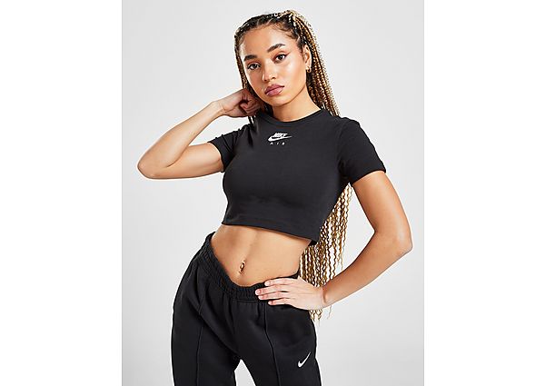 Nike Haut court à manches courtes Nike Air pour Femme - Black/White, Black/White