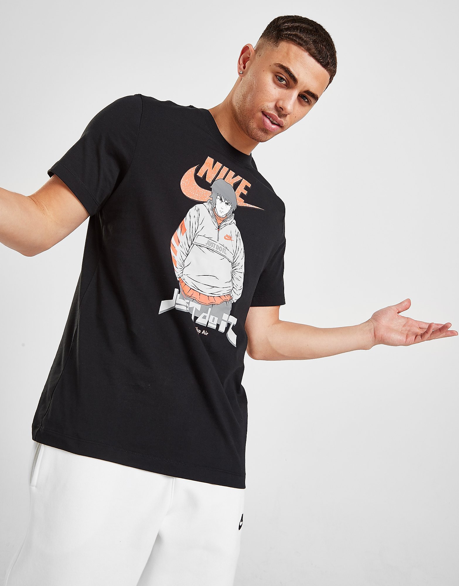 

Nike Manga Futura T-Shirt - Black - Mens, Black
