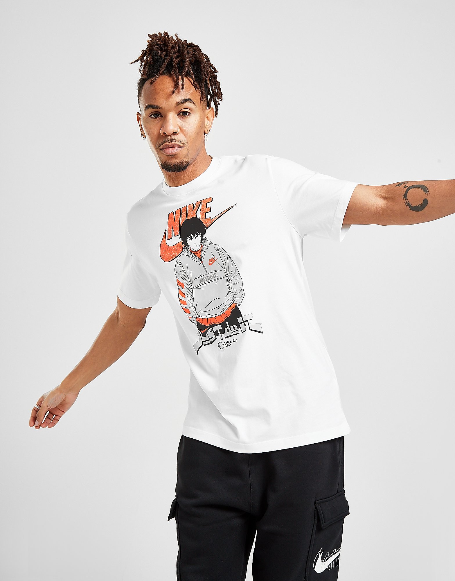 Nike Manga Futura T-Shirt - White - Mens, White