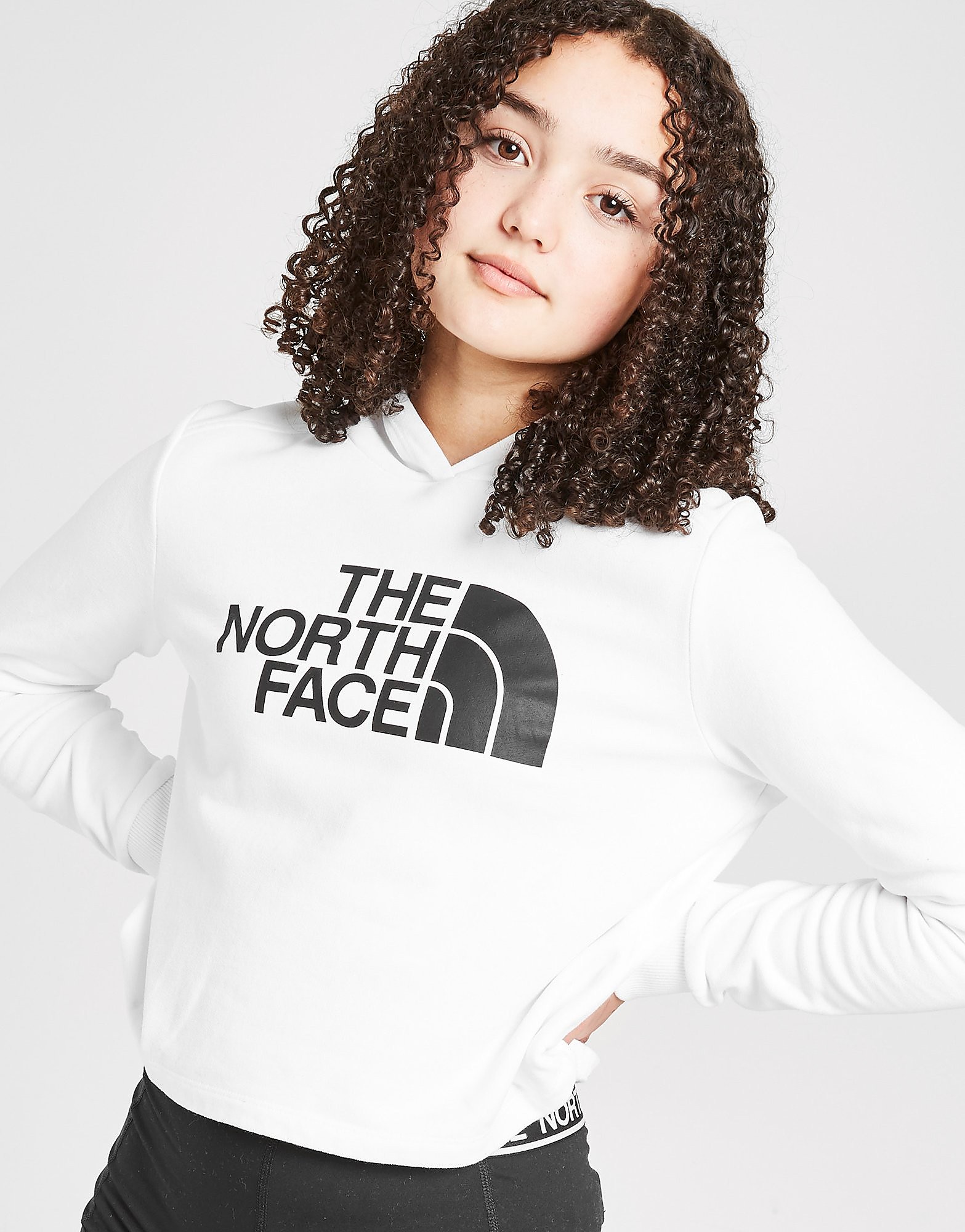 

The North Face Girls' Drew Peak Crop Hoodie - White - Kids, White