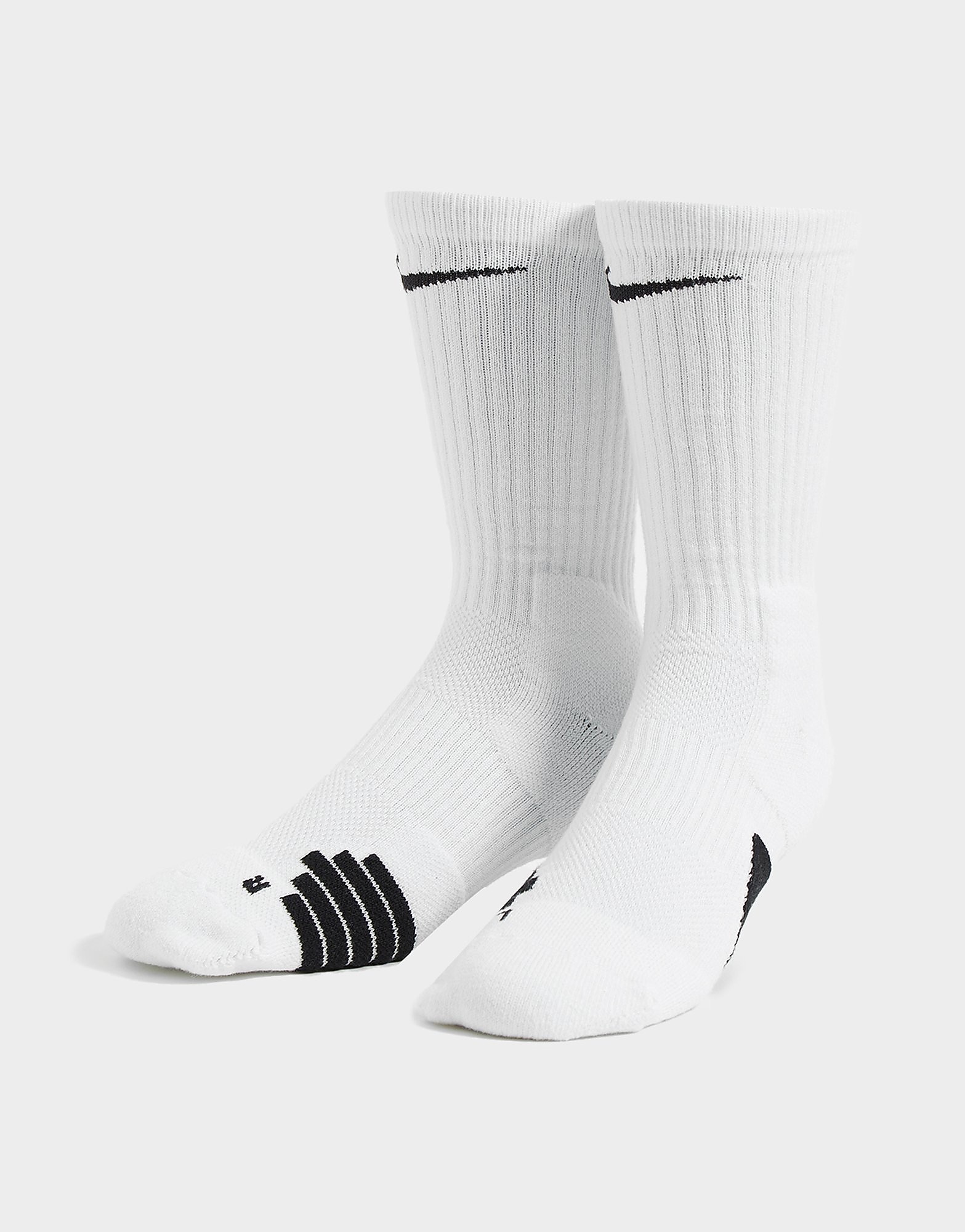 

Nike Elite Crew Basketball Socks - White - Mens, White