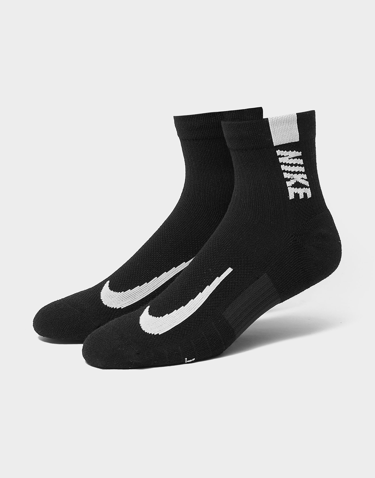 Nike multiplier-juoksusukat 2 kpl - mens, musta, nike