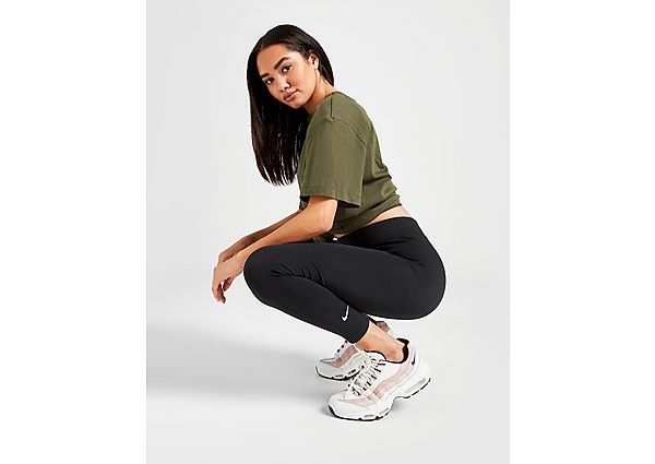 Nike Legging 7/8 taille mi-haute Nike Sportswear Essential pour Femme - Black/White, Black/White