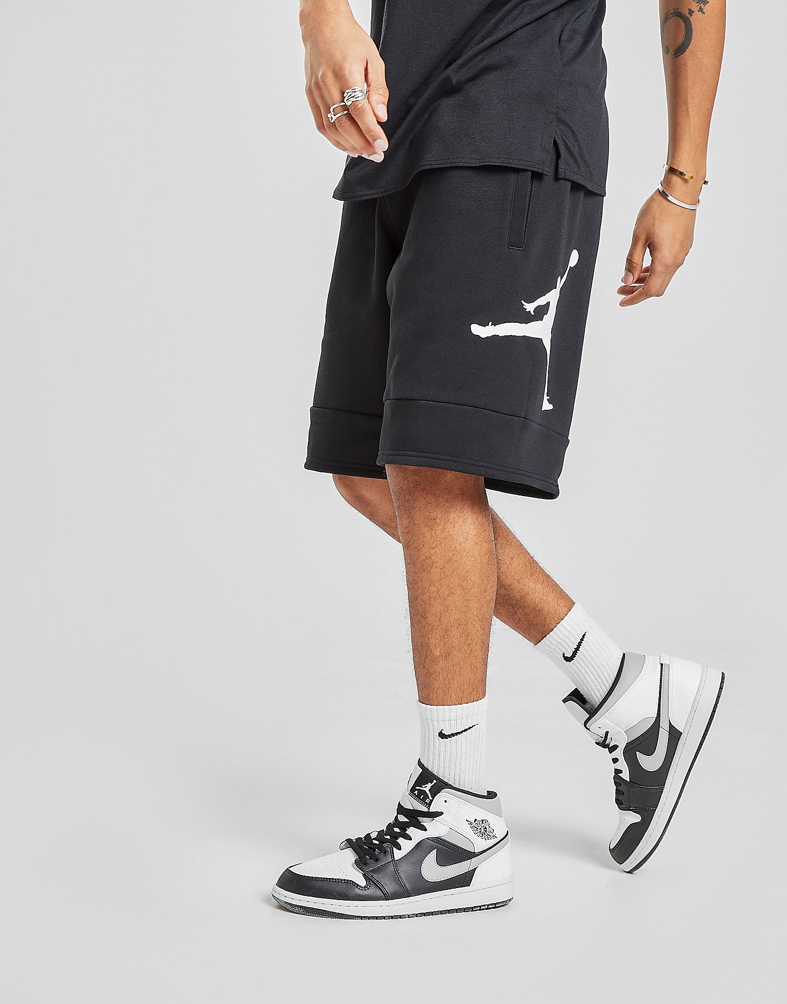 

Jordan Jumpman Air Fleece Shorts - Black - Mens, Black