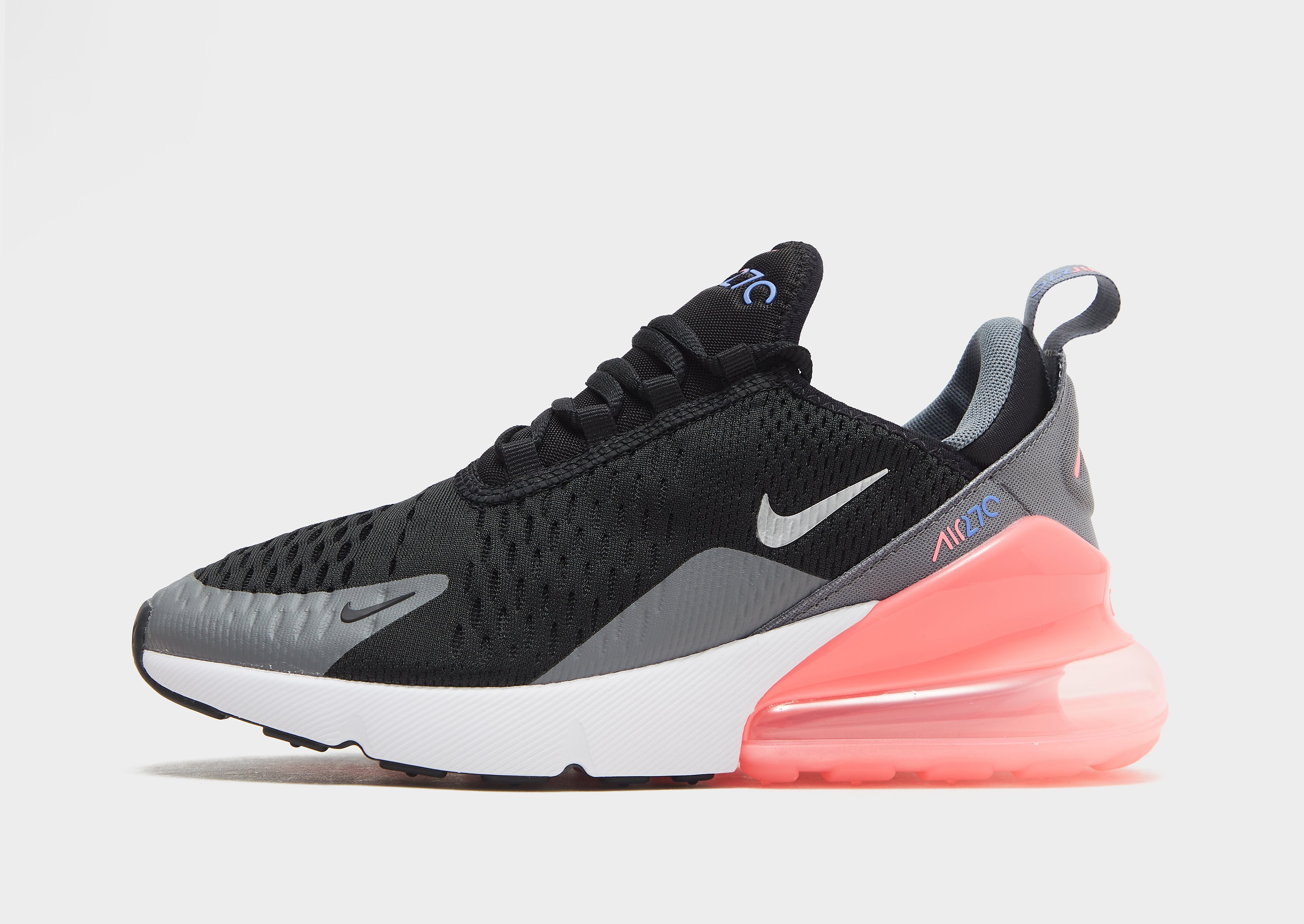 

Nike Air Max 270 Junior - Black/Smoke Grey/Sunset Pulse/Metallic Silver/Pink - Kids, Black/Smoke Grey/Sunset Pulse/Metallic Silver/Pink