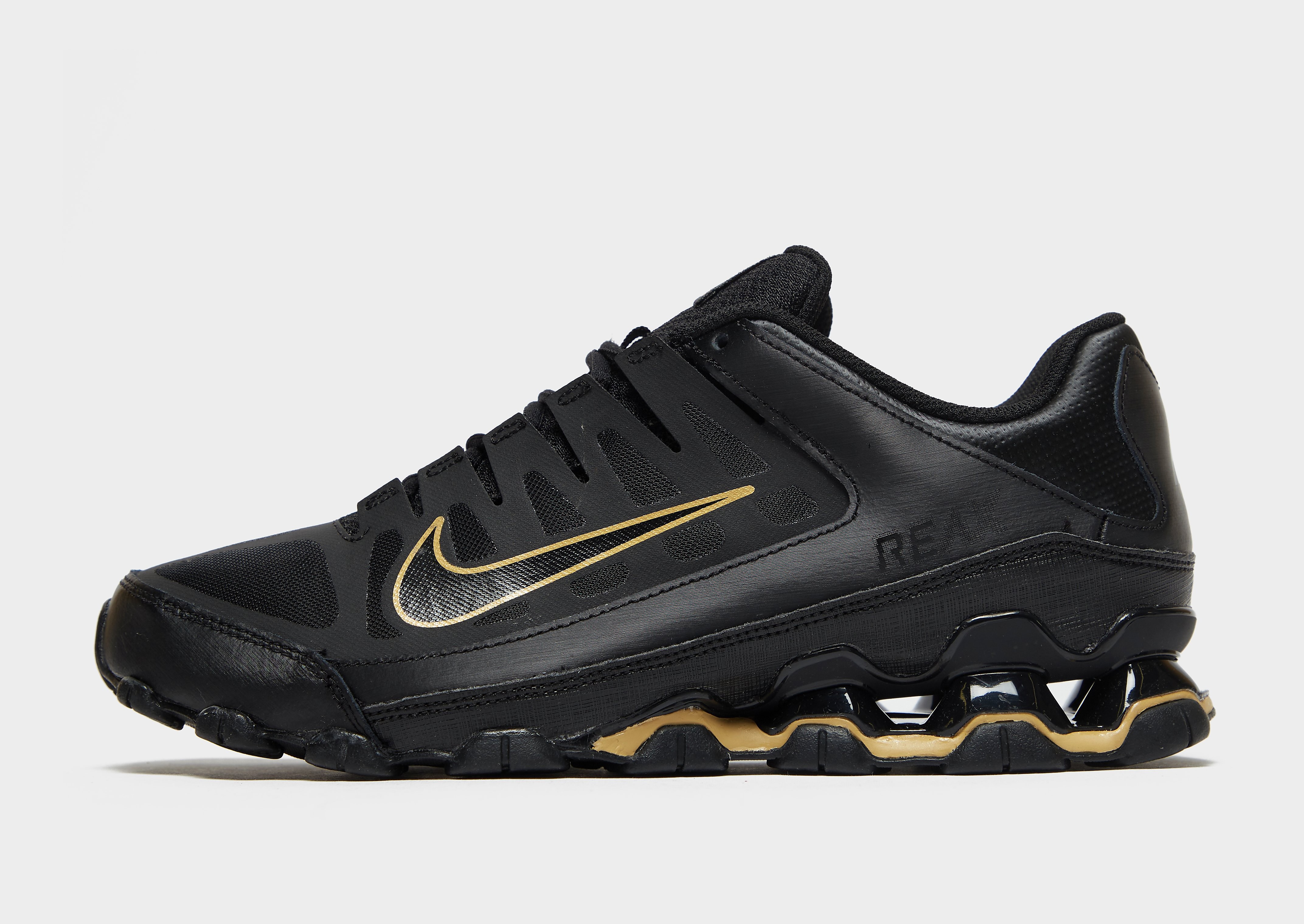 

Nike Reax 8 TR - Black/Black/Metallic Gold/Gold - Mens, Black/Black/Metallic Gold/Gold