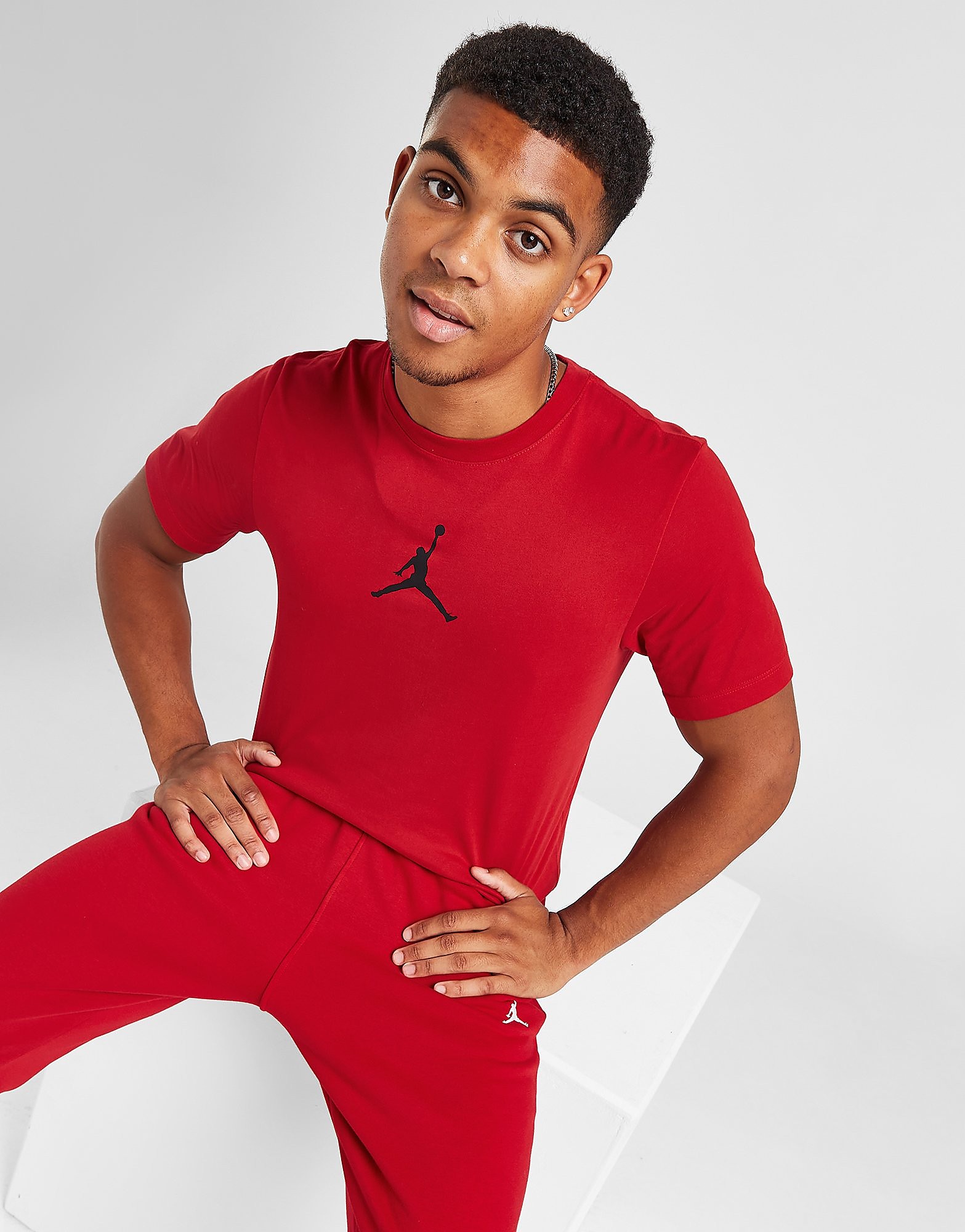 

Jordan Jumpman Crew T-Shirt - Red - Mens, Red