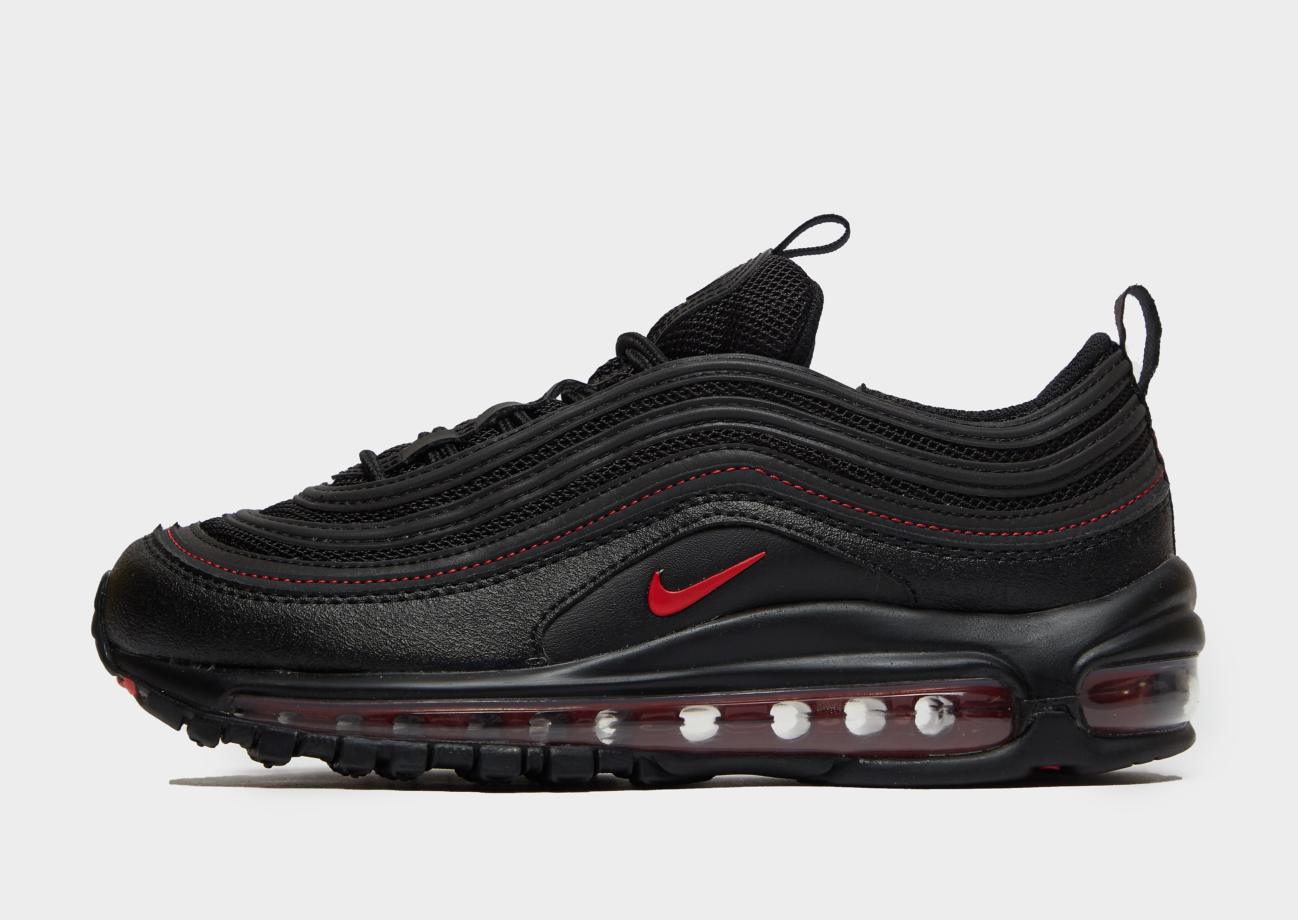 

Nike Air Max 97 Junior - Only at JD - Black/Dark Smoke Grey/University Red - Kids, Black/Dark Smoke Grey/University Red