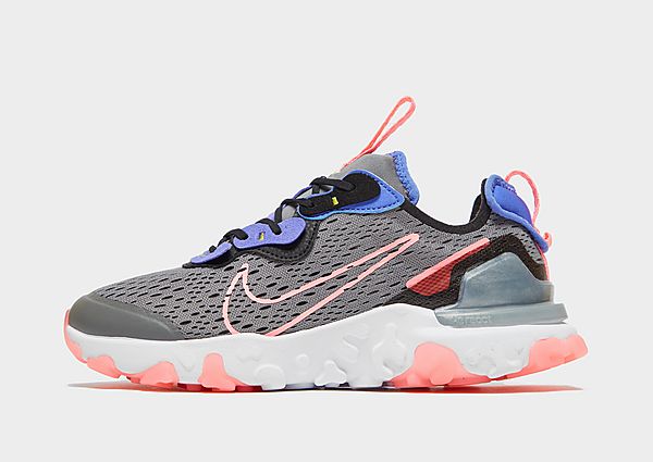 Nike Baskets React Vision Junior - Smoke Grey/Black/Sapphire/Sunset Pulse, Smoke Grey/Black/Sapphire
