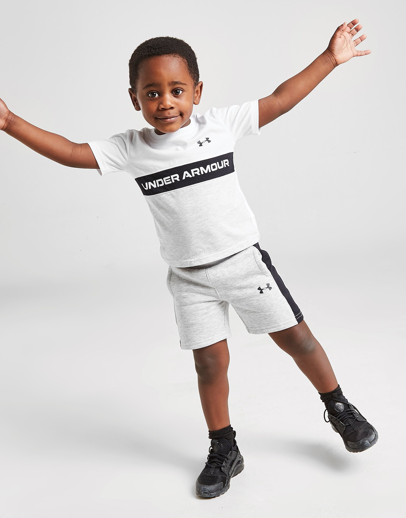 

Under Armour Colour Block Panel T-Shirt/Shorts Set Infant - Only at JD - Grey - Kids, Grey