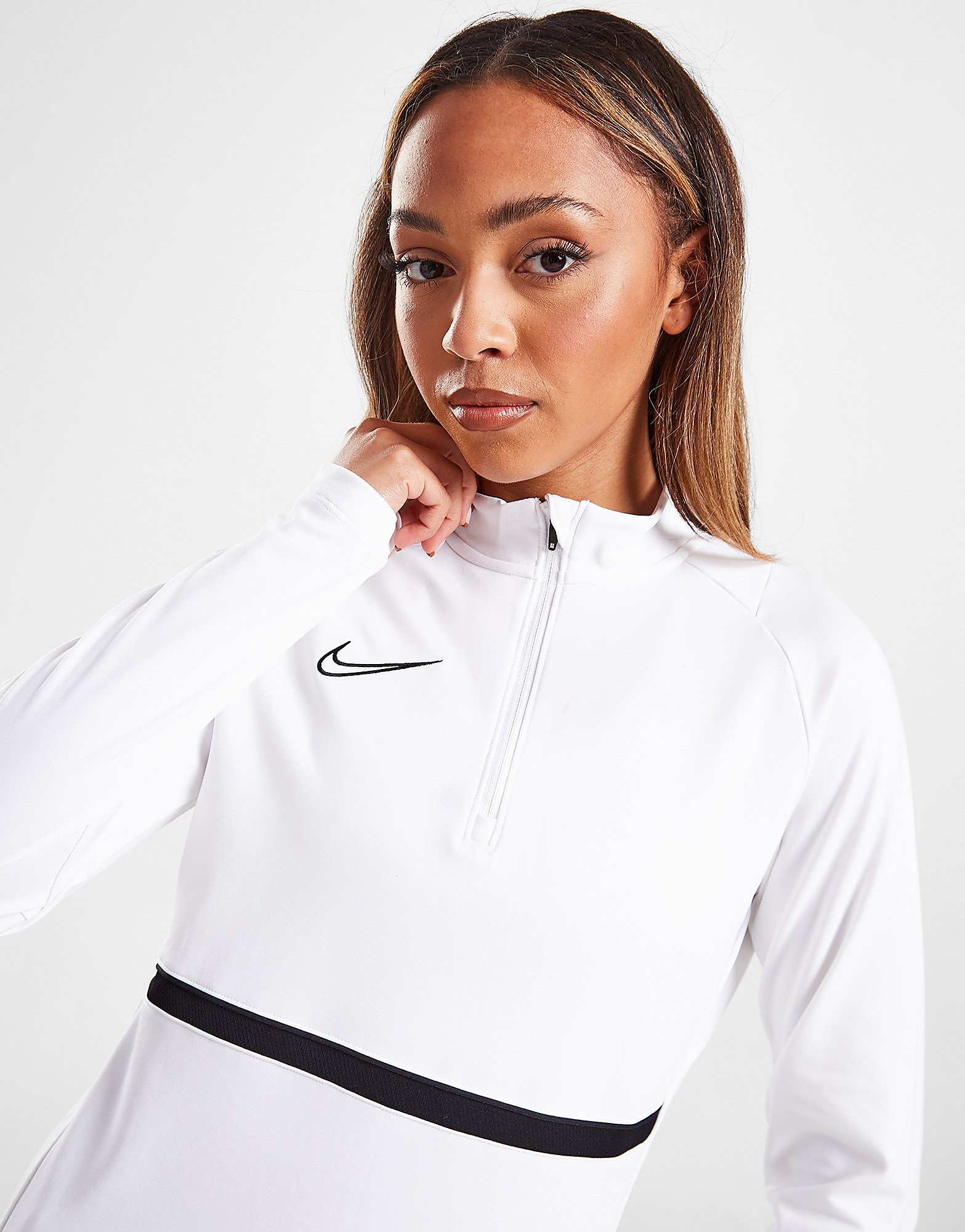 

Nike Academy 1/4 Zip Top - White/Black/Black/Black - Womens, White/Black/Black/Black