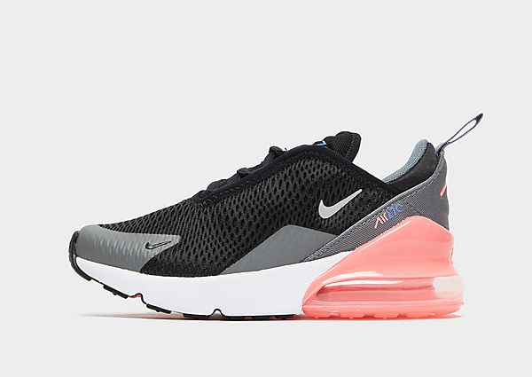 Nike Air Max 270 Enfant - Black/Smoke Grey/Sunset Pulse/Metallic Silver, Black/Smoke Grey/Sunset Pul