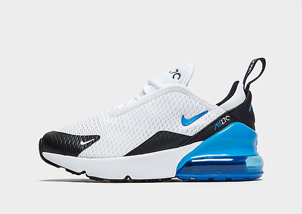 Nike Air Max 270 Enfant - White/Black/Signal Blue, White/Black/Signal Blue