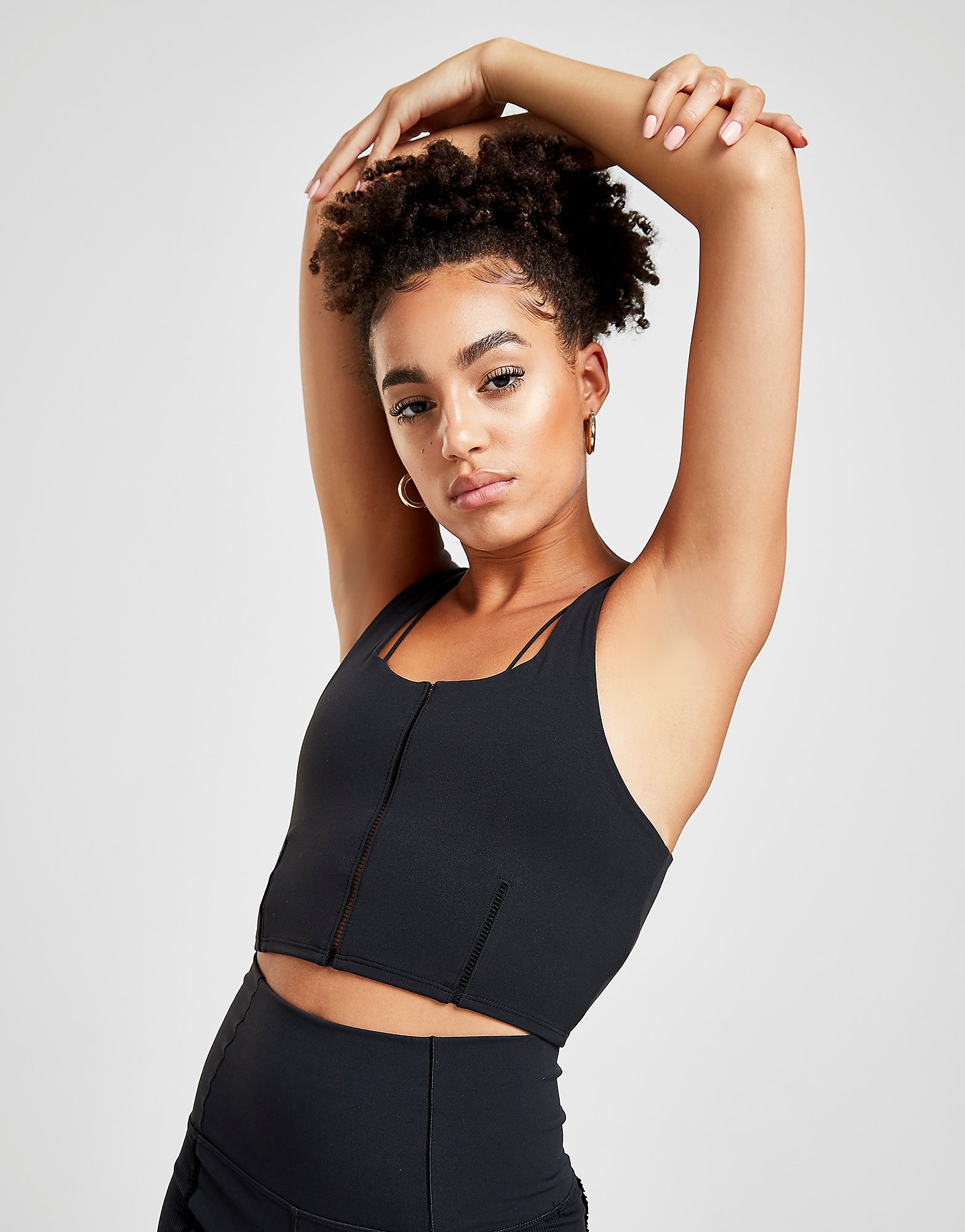 

Nike Yoga Luxe Tank Top - Black/BLK/GRY - Womens, Black/BLK/GRY