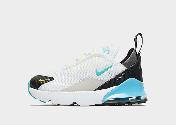 Nike Chaussure Nike Air Max 270 pour Bébé et Petit enfant - White/Black/Light Graphite/Hyper Jade, W