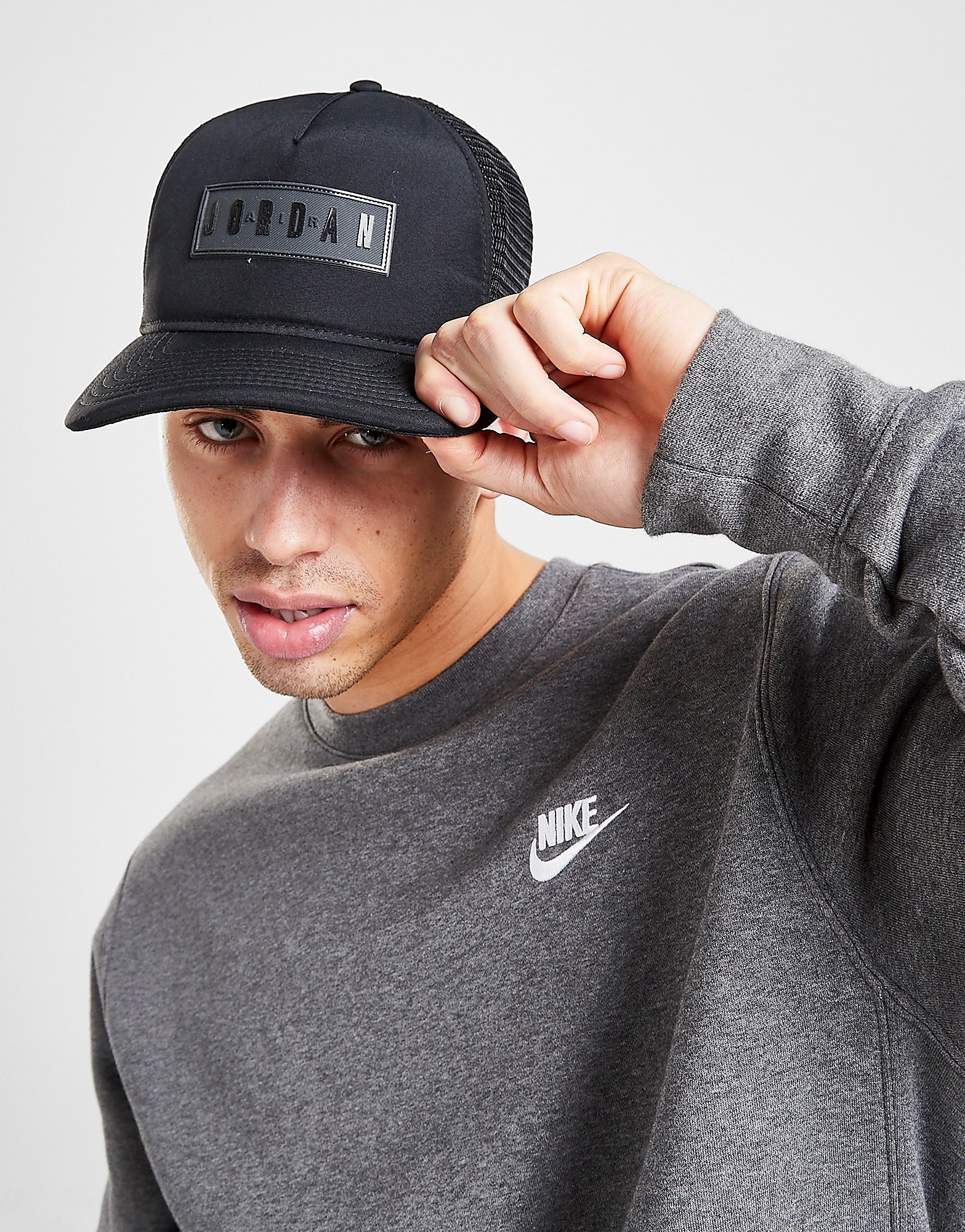 

Jordan Jumpman Trucker Cap - Black/Black/Black - Womens, Black/Black/Black