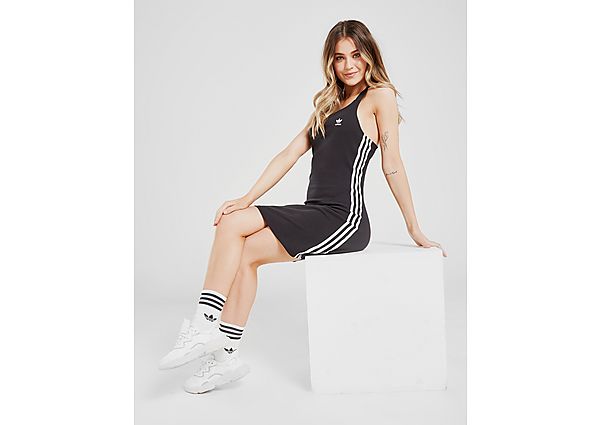 adidas Originals Robe 3 Bandes Femme - Black, Black