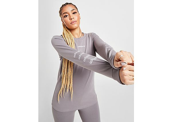 adidas Originals T-Shirt Repeat Linear Manches Longues Femme