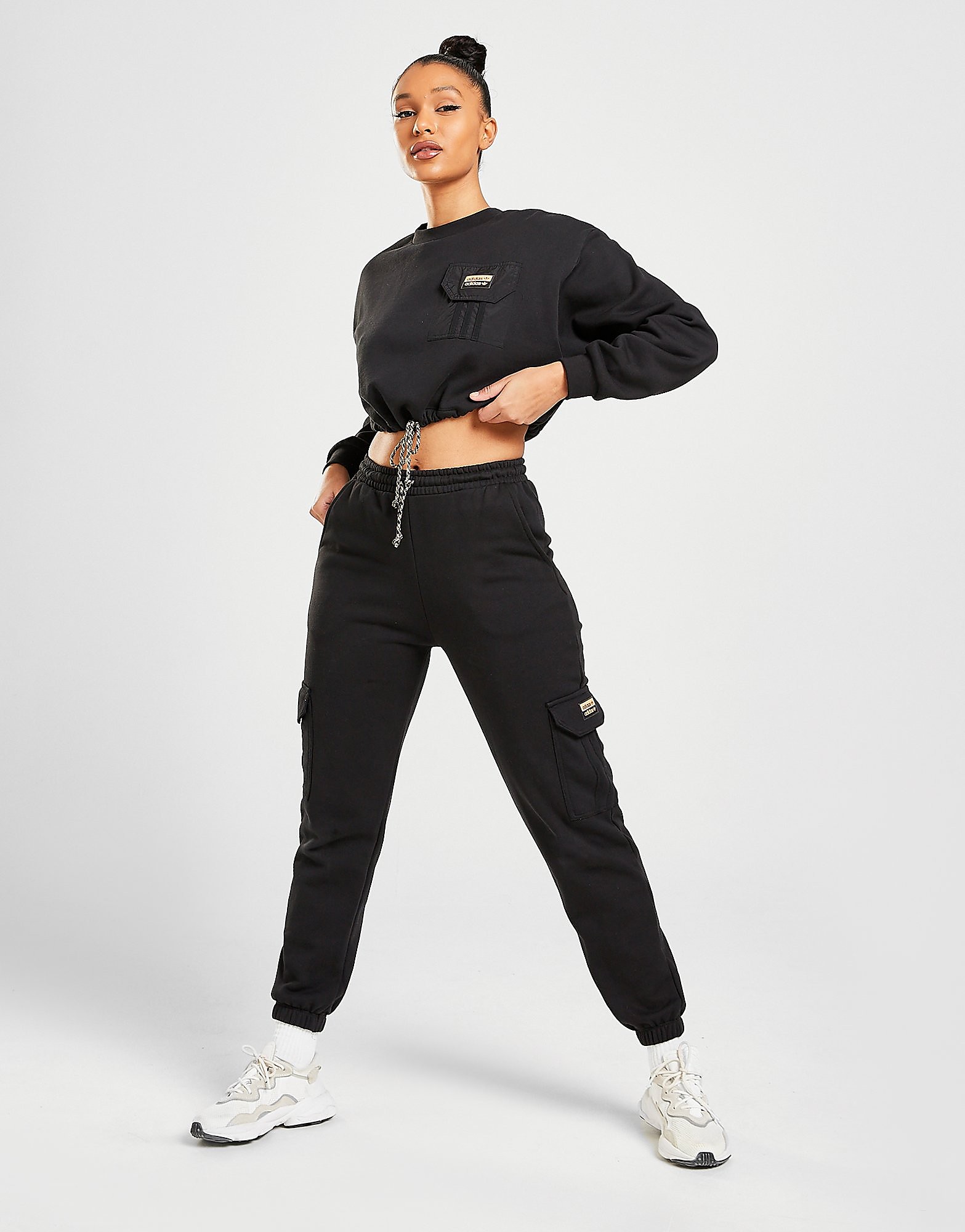 

adidas Originals R.Y.V Utility Cargo Joggers - Black - Womens, Black