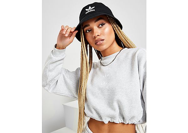 adidas Originals Sweatshirt Crop Crew 3-Stripes Repeat Trefoil Femme