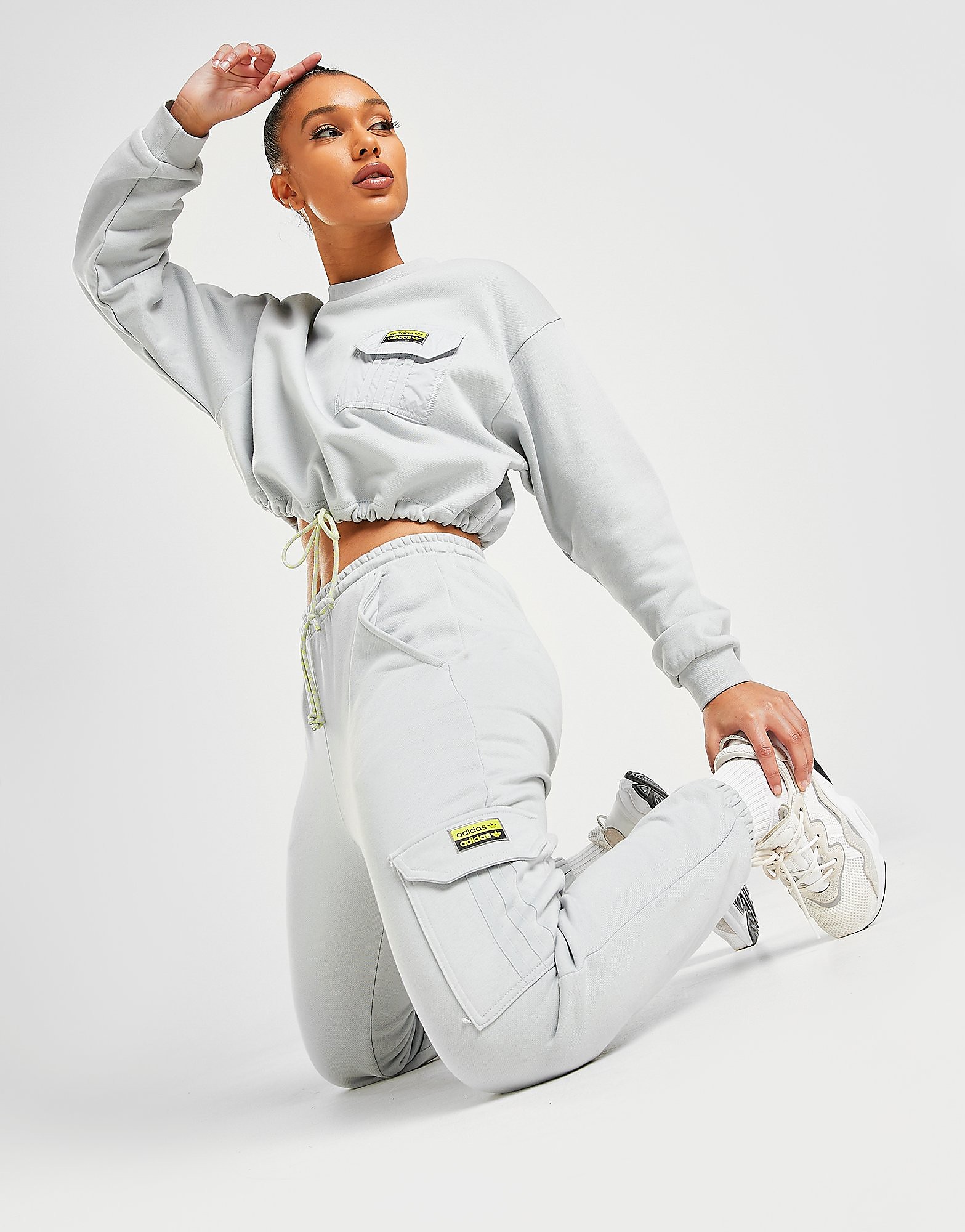 

adidas Originals R.Y.V. Utility Cargo Joggers - Only at JD - Grey - Womens, Grey