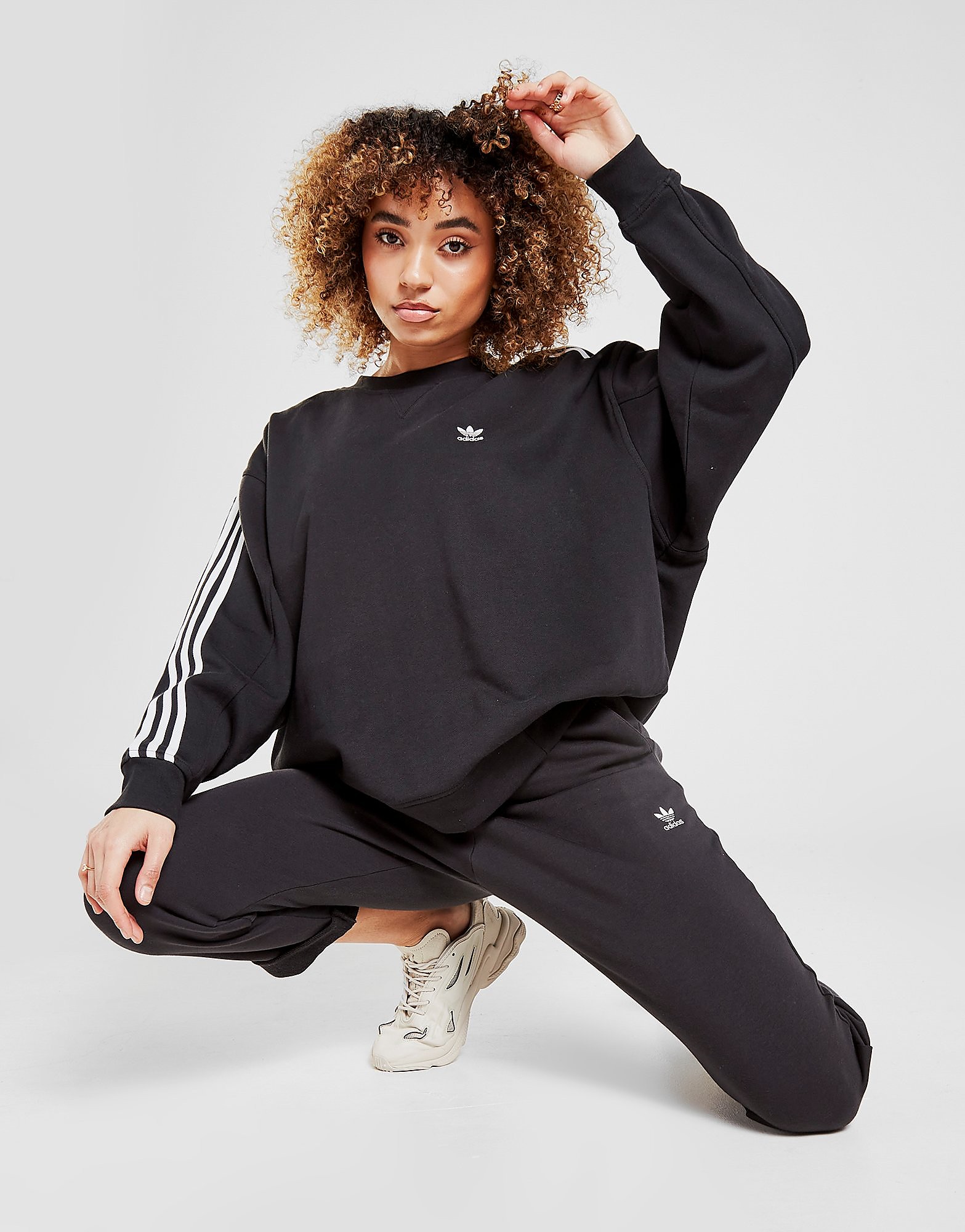 

adidas Originals Essential Boyfriend Joggers - Black - Womens, Black