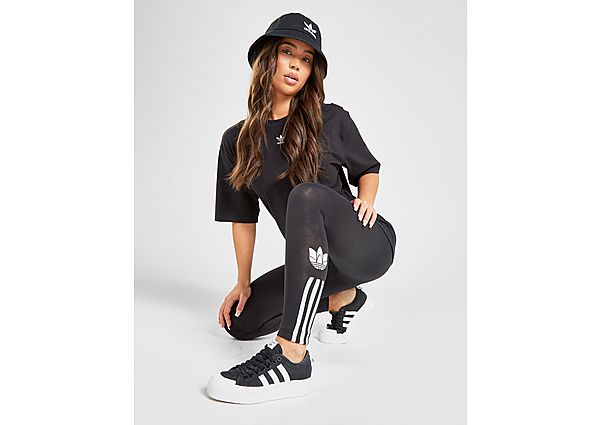 adidas Originals Tight Adicolor 3D Trefoil High-Waisted - Black, Black