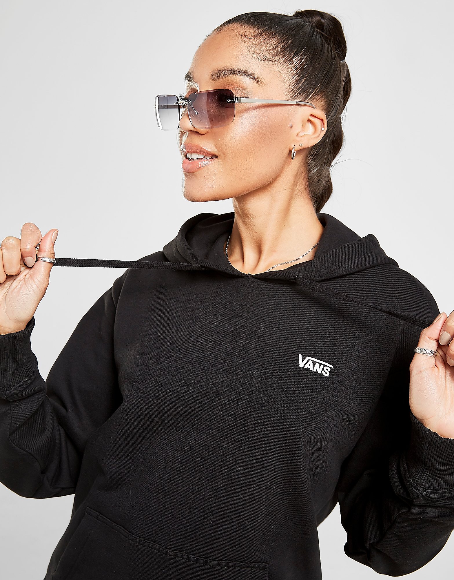 

Vans Flying V Small Logo Hoodie - Black - Womens, Black