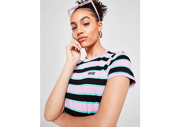 Vans T-Shirt Stripe Crop Femme