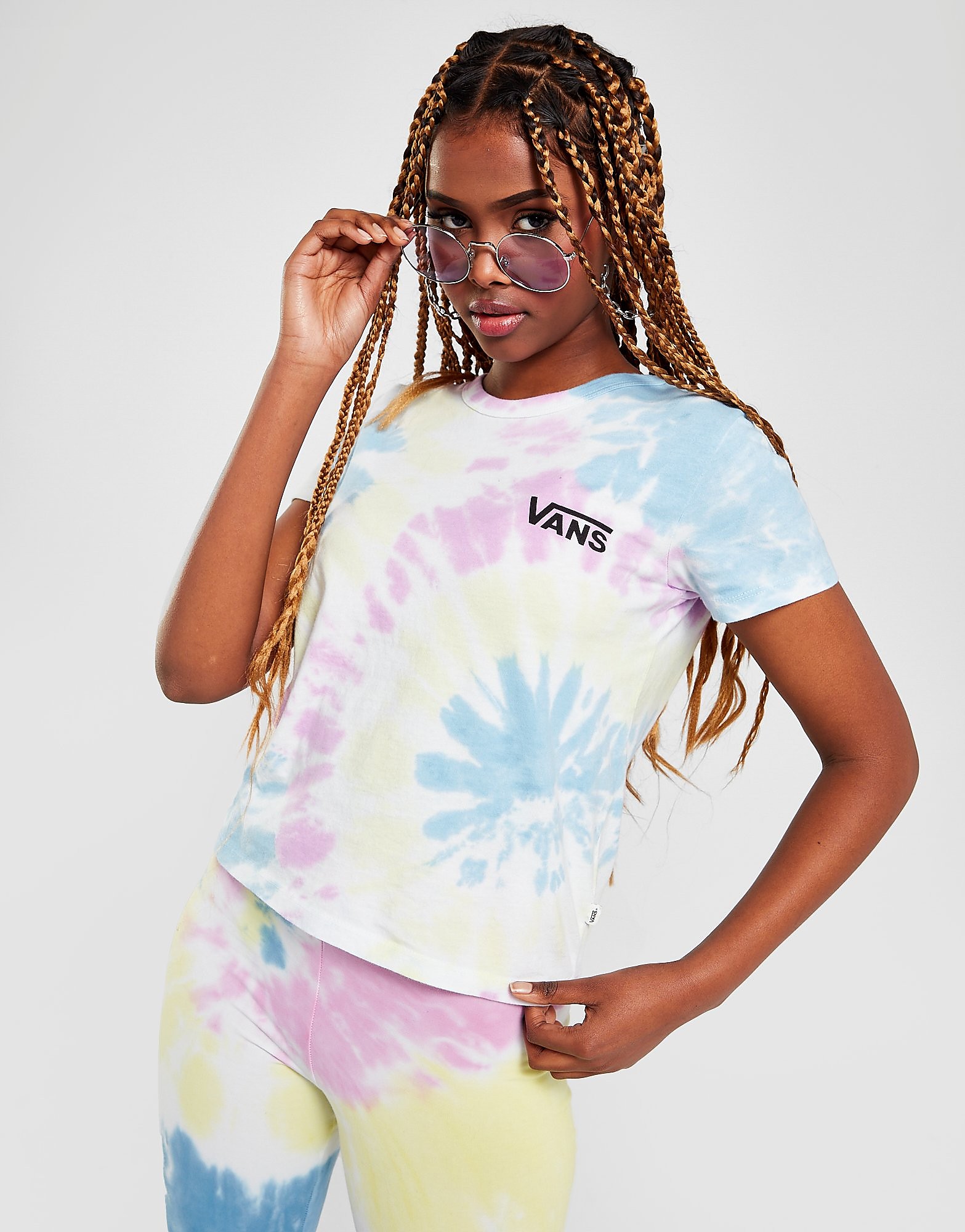 

Vans Tie Dye Slim Crop T-Shirt - Multi Coloured - Womens, Multi Coloured