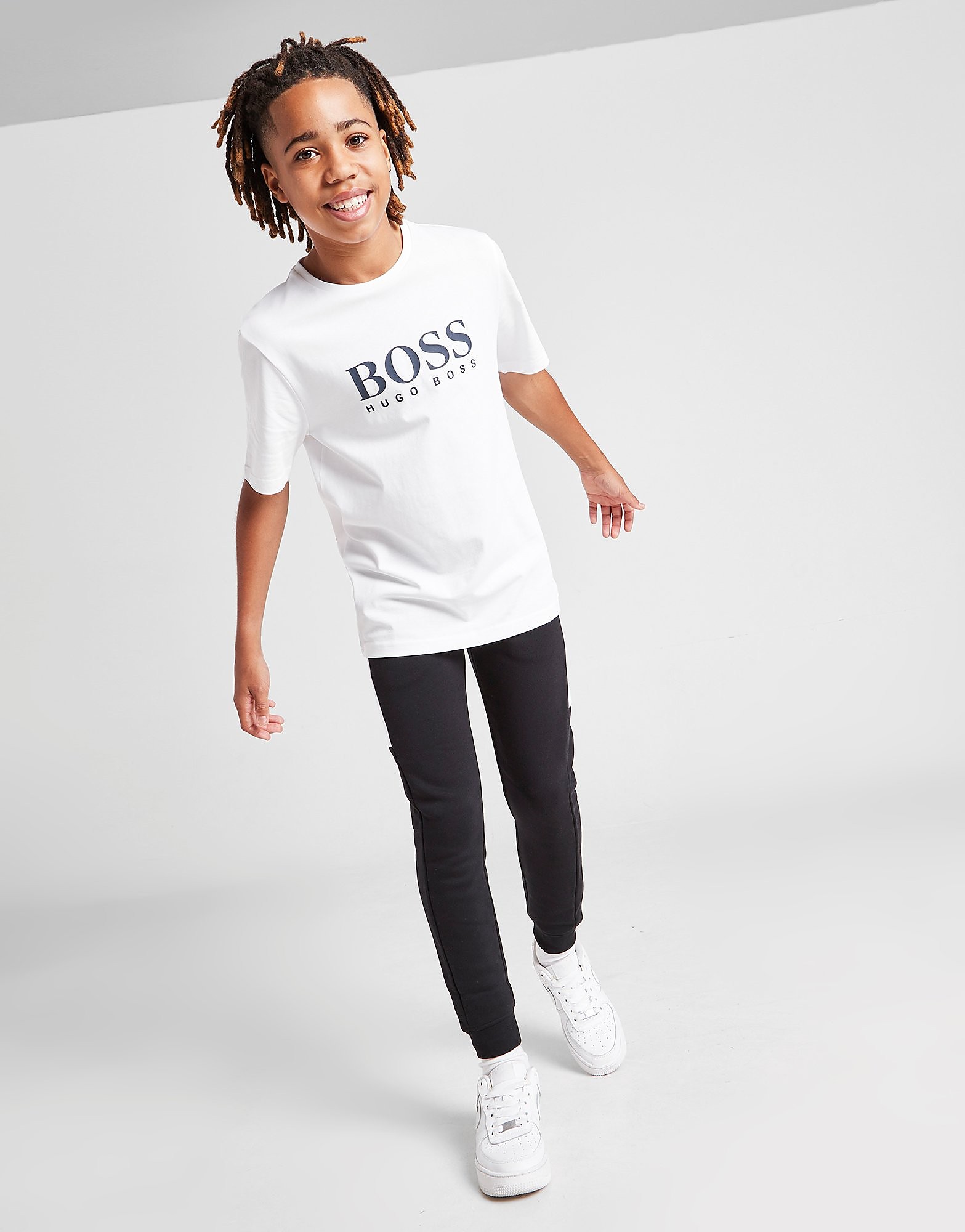 

BOSS Large Logo T-Shirt - White/White - Kids, White/White